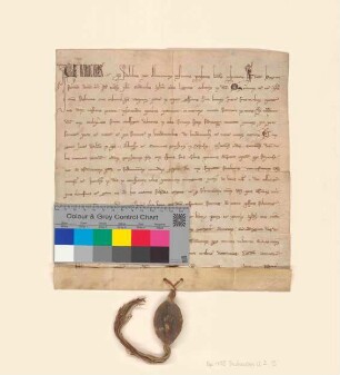 Der Kardinalpriester und päpstliche Legat Hugo erteilt einen Ablass (wie in der Urkunde von 1250 November 19; siehe U 1).