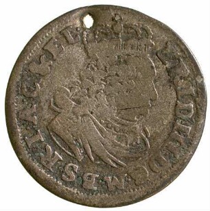 Münze, Dreigröscher (Düttchen), 1700