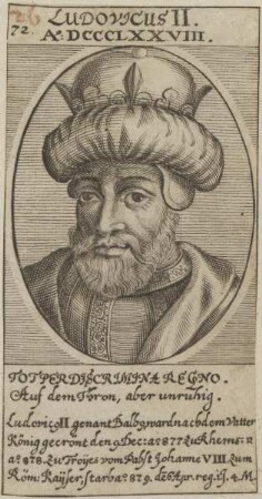 Bildnis von Ludovicus II., Kaiser des Römisch-Deutschen Reiches