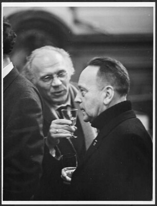 Arno Mohr und John Heartfield : Portrait der Maler Arno Mohr und John Heartfield