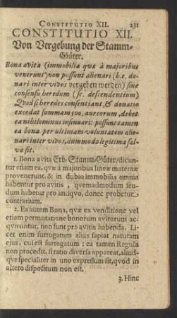 Constitutio XII.