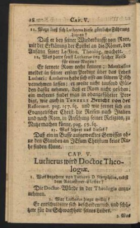 Cap. V. Lutherus wird Doctor Theologiae