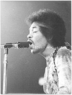 Jimi Hendrix beim Berlin Super Concert 70 in der Deutschlandhalle