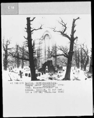 Klosterfriedhof im Schnee
