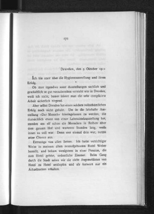 Dresden, den 9. Oktober 1911