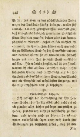 30. Einwendungen dagegen