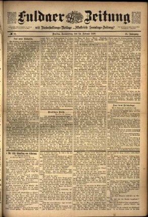Ausgabe vom Donnerstag, den 24. Februar 1898.
