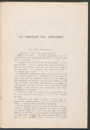 La obsesión del heroísmo