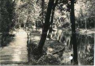 Ansicht eines Sees im Parc Charruyer in La Rochelle