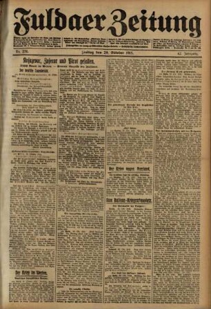 Ausgabe vom Freitag, den 29. Oktober 1915.