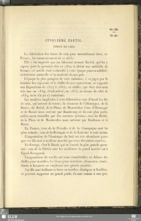 Cinquième Partie. Tissus De Crin