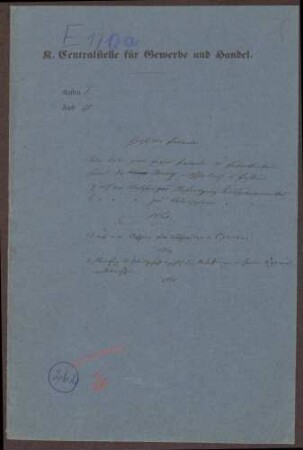 Patente des Fabrikanten Julius de Bary in Offenbach in Hessen a) auf eine Maschine zur Anfertigung der Zigarrenwickel b) auf eine Maschine zum Überspinnen