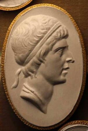 Profil des Antiochos II. (Daktyliothek, Das Alterthum nach Lippert und Visconti)