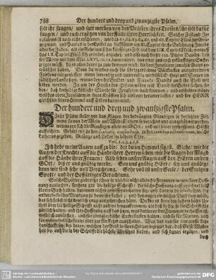Der hundert und drey und zwantzigste Psalm