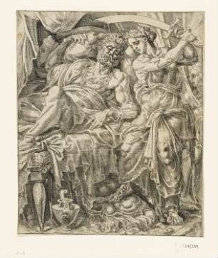 Judith enthauptet Holofernes, Blatt 6 der Folge "Geschichte von Judith und Holofernes"