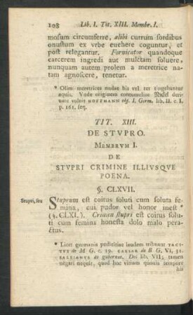 Tit. XIII. De Stupro