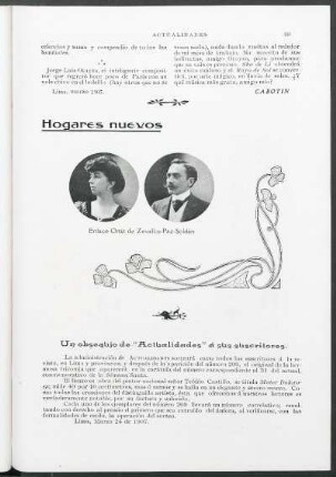 Hogares nuevos : Enlace Ortiz de Zevallos- Paz- Soldán