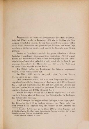 Methode zur Zerstörung von Felsen in Flüssen mittels aufgelegter Sprengladungen : mit 10 Textabbildungen und 3 Tafeln