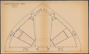 Haus des Rundfunks, Berlin-Charlottenburg: Grundriss 2. OG 1:100