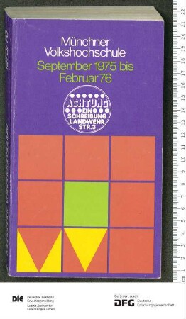 Programm 2. Semester 1975/1976