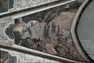 Moses läßt die Truppen des Pharao im Roten Meer untergehen
