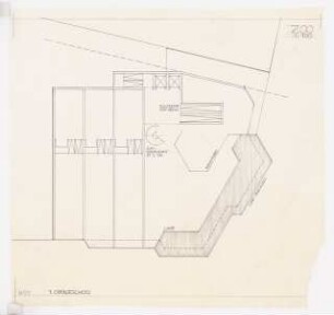 Geschäftshaus Joachimstaler Straße 1, Berlin-Charlottenburg: Grundriss 1. OG, 1:100