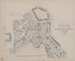 Karte: Situations-Plan für die Königliche Thierarzneischule vom Jahre 1840