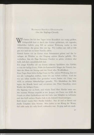 Hermann Herders Ehrenwache