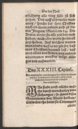 Das XXXIII. Capitel.