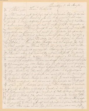 Nachlass von Gregorovius, Ferdinand (1821-1891) - BSB Gregoroviusiana, 21. Gregorovius, Gustav Edwin
