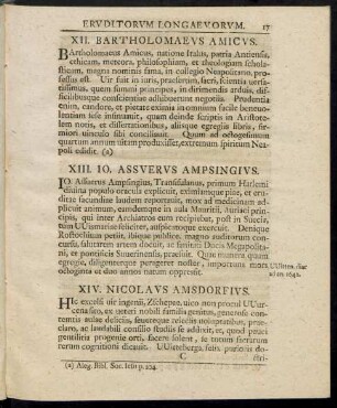 XII. Bartholomaeus Amicus