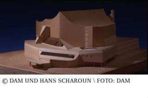 Berliner Philharmonie - Modell des Gesamtgebäudes