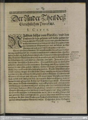 Der Ander Theil deß Gerichtlichen Processus