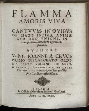 Flamma Amoris Viva