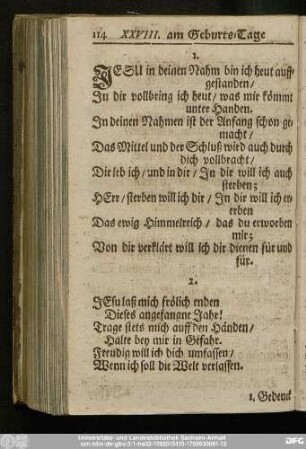 [XXVIII. am Geburts-Tage]