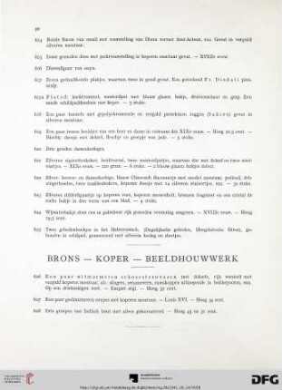 Brons – koper – beeldhouwwerk (Nr.626-628)