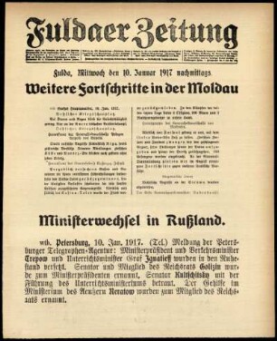 Ausgabe vom Mittwoch, den 10. Januar 1917.