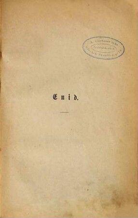 Enid : Roman, 1. Band