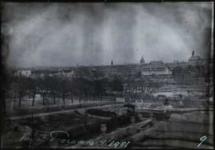 Paris, Abbau Weltausstellung 1900, Panoramablick vom Trocadéro-Hügel