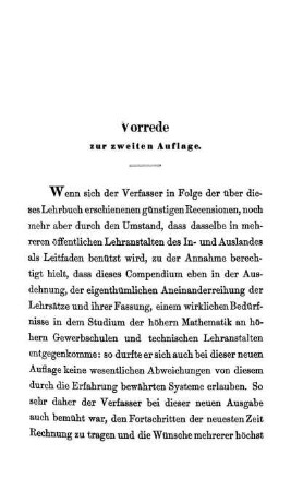 Vorrede zur zweiten und dritten Auflage.
