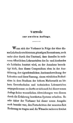Vorrede zur zweiten und dritten Auflage.