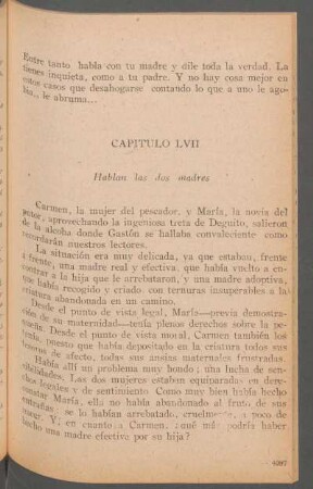 Capítulo LVII - Hablan las dos madres