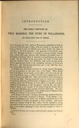 The dispatches of Field Marshal the Duke of Wellington, during his various campaigns in India, Denmark, Portugal, Spain, the Low Countries, and France. 1
