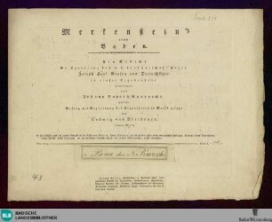 Merkenstein nächst Baden : (100. Werk); ein Gedicht ... gewidmet von Johann Baptist Rupprecht und für Gesang mit Begleitung des Pianofortes in Musik gesetzt