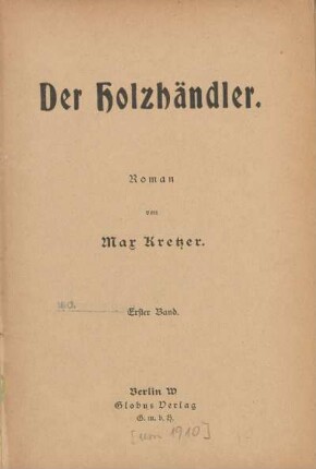Der Holzhändler : Roman