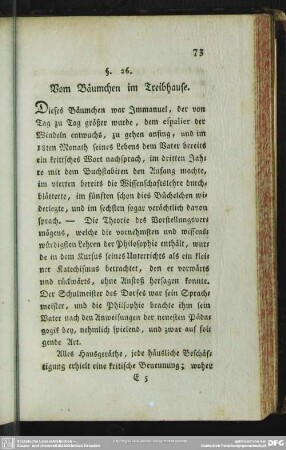 §. 26. Vom Bäumchen im Treibhause