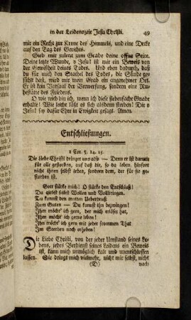 49-52, Entschließungen