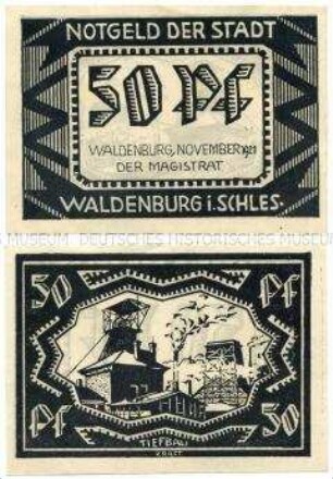 Waldenburg, 50 Pfennig