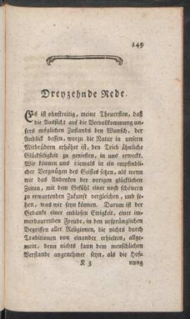Dreyzehnde Rede