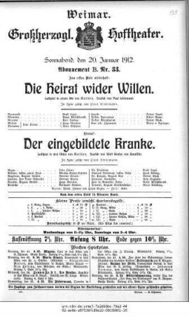 Die Heirat wider Willen